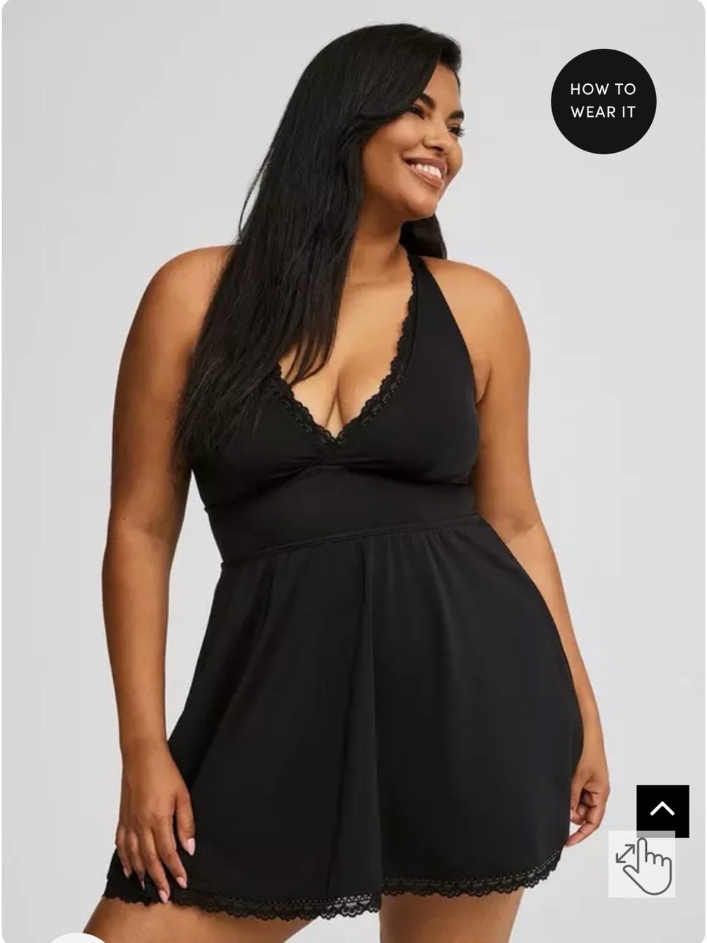 Torrid Wireless Swim Dress With Brief